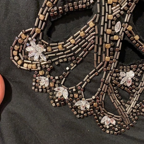 Topshop Embellished Cut Outs Tee - Picture 10 of 13